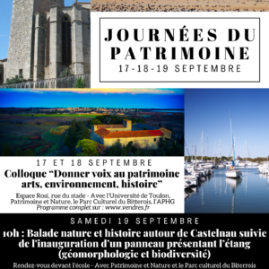 Journées du Patrimoine à Vendres : trois jours autour de l’histoire, de la nature et de la culture